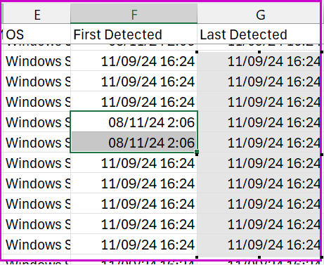 Incorrect Date Format in CSV Host Based Template Reports