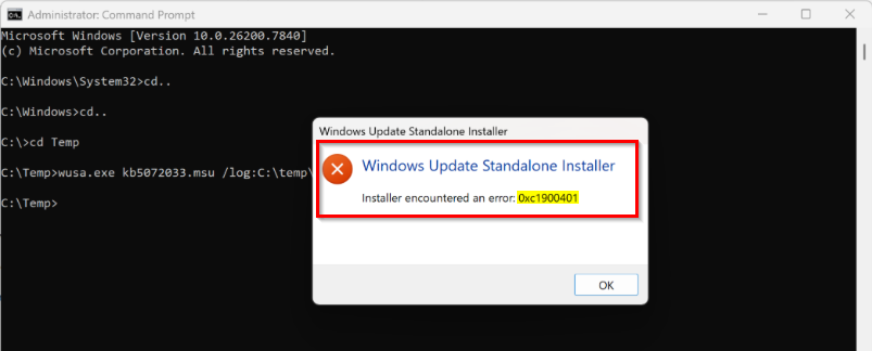 Troubleshooting Patch Installation Failure with Exit Code 2