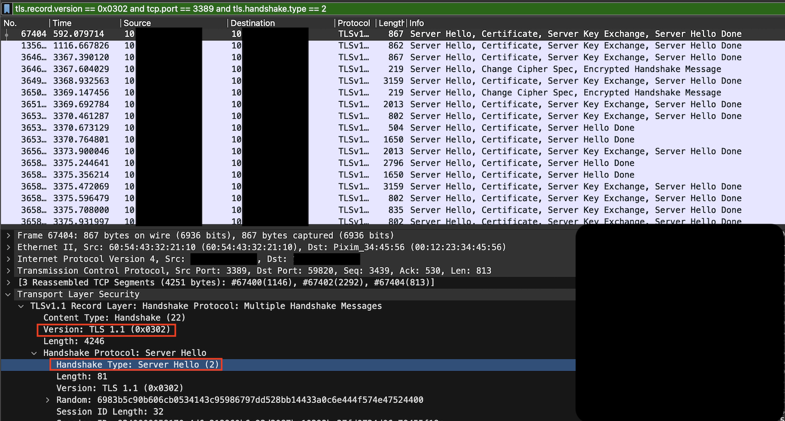 TLSv1.0 and TLSv1.1 Detection – Details for QID 38628 and QID 38794