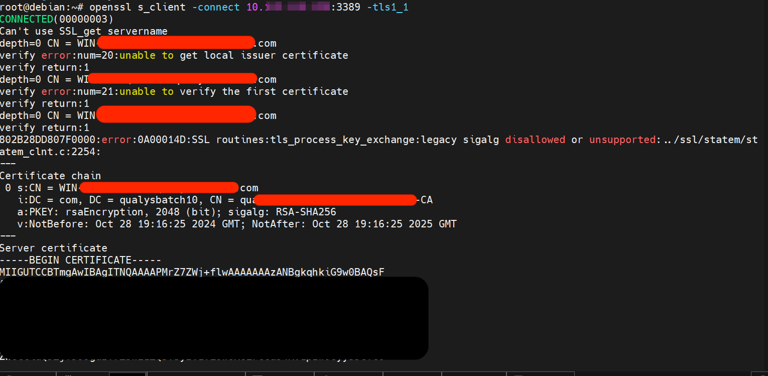 TLSv1.0 and TLSv1.1 Detection – Details for QID 38628 and QID 38794
