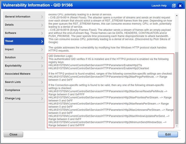 Separate QIDs for Microsoft Patch Update and Configuration Settings
