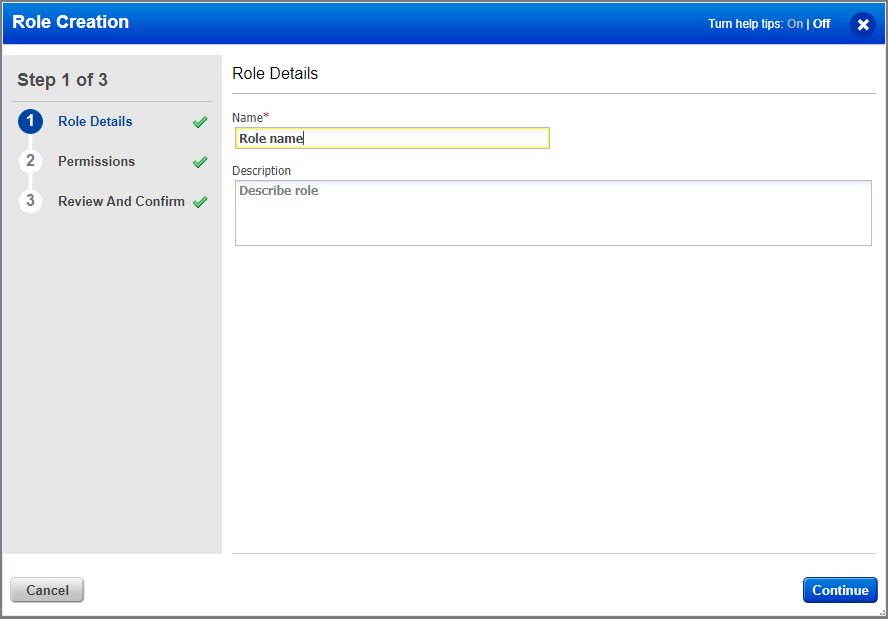 Create custom role with custom permissions for portal modules