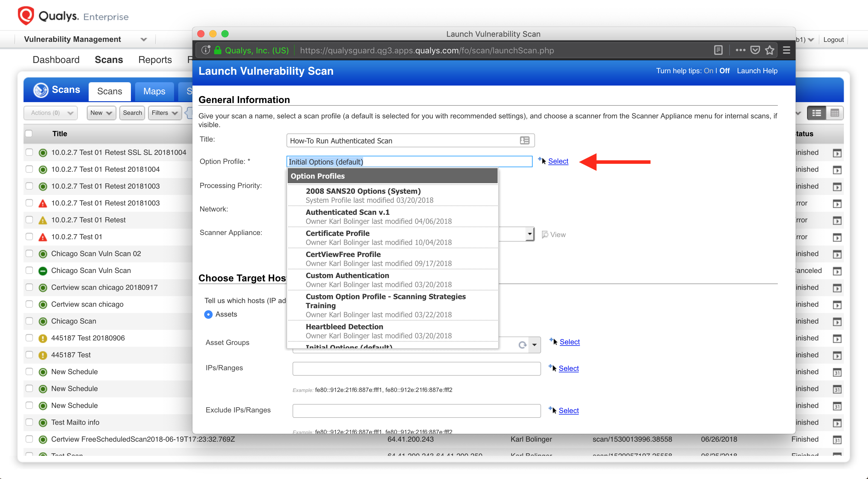 How To Run an Authenticated Scan